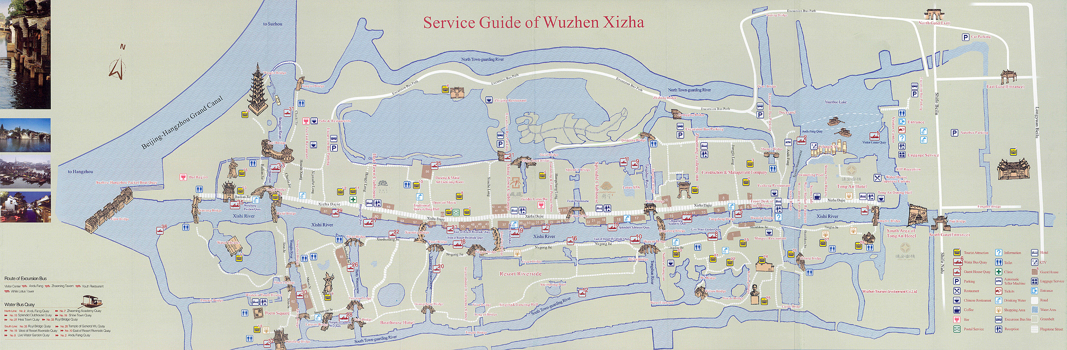 Stadtplan Wuzhen