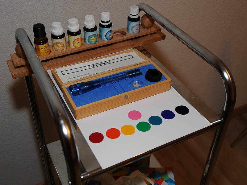 Utensilien f&uuml;r Farbtherapie